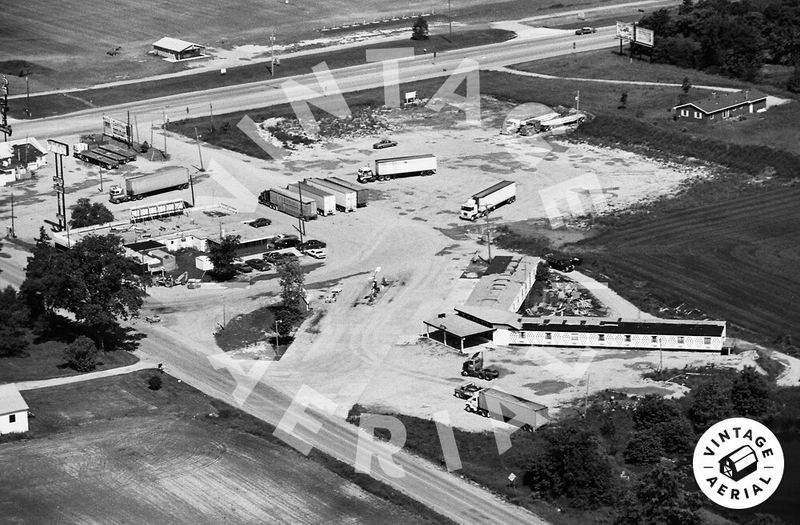 Scale House Restaurant and Motel (Stagecoach Inn) - 1982 Aerial Photo (newer photo)
